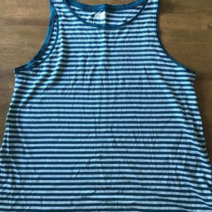Blue Striped Tank Top